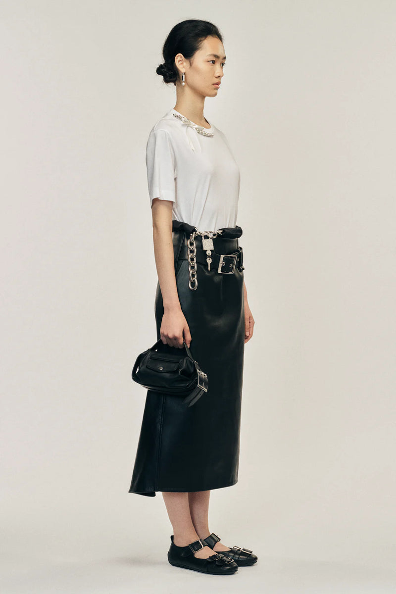 SIMONE ROCHA PEARL & CHAIN BOY T-SHIRT