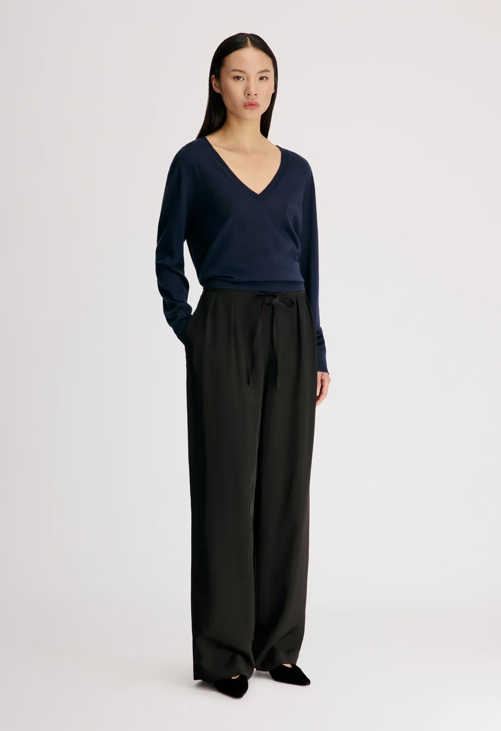 LOULOU DE SAISON ELLON STRAIGHT LEG TROUSERS