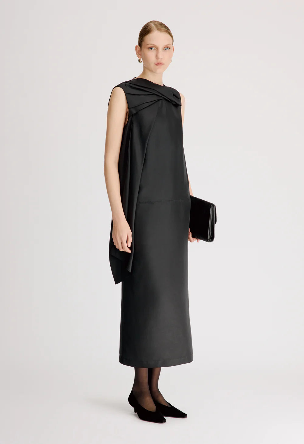 LOULOU DE SAISON IZIA DRAPED DRESS