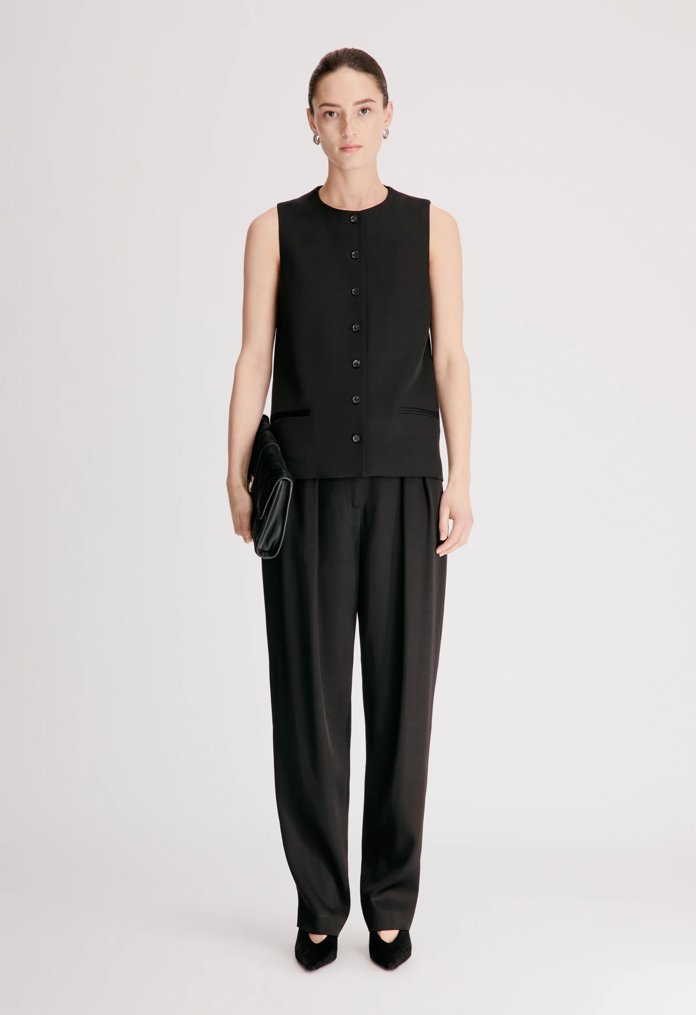 LOULOU DE SAISON JANE SLEEVELESS JACKET