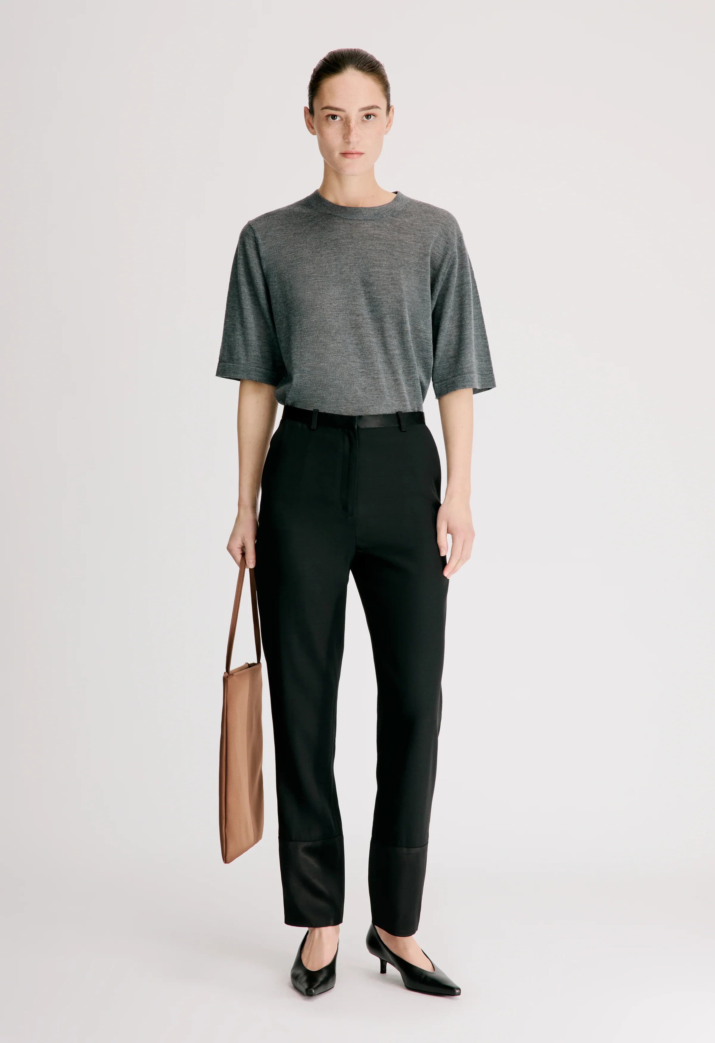 LOULOU DE SAISON MAHONEY STRAIGHT LEG TROUSERS