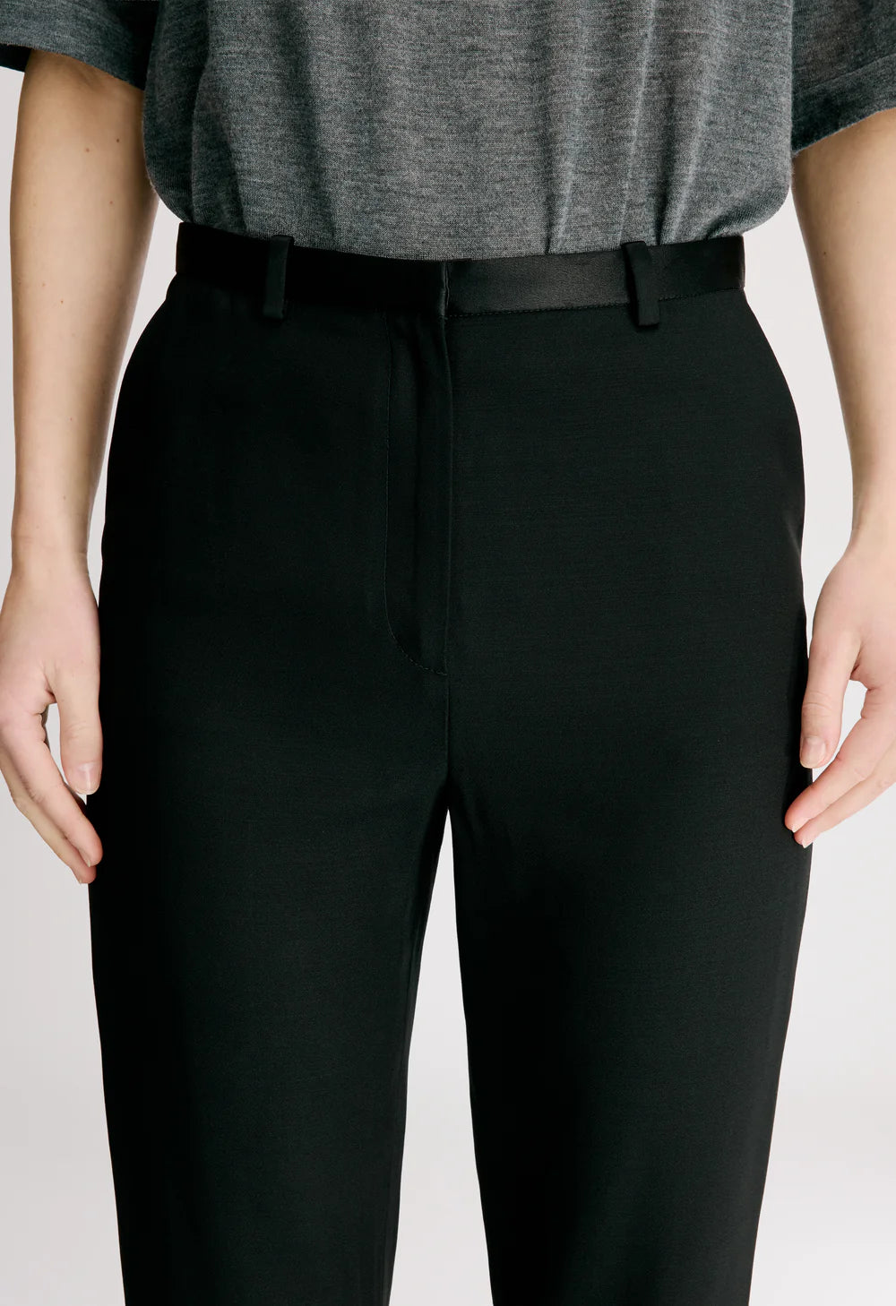 LOULOU DE SAISON MAHONEY STRAIGHT LEG TROUSERS