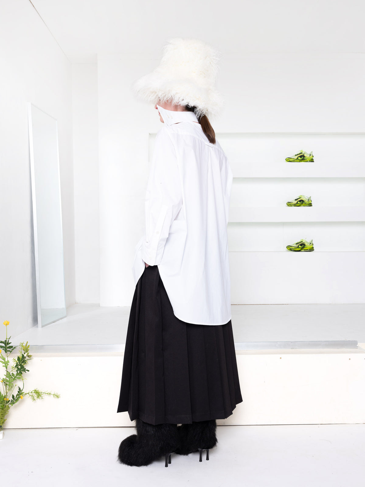 MELITTA BAUMEISTER WHITE COLLAR SHIRT