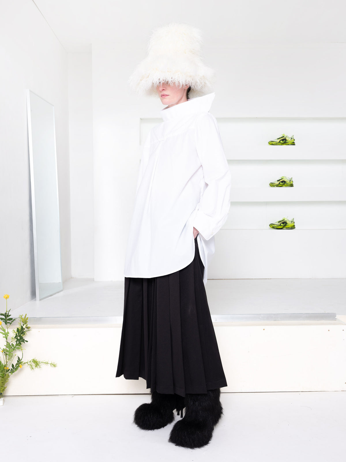 MELITTA BAUMEISTER WHITE COLLAR SHIRT