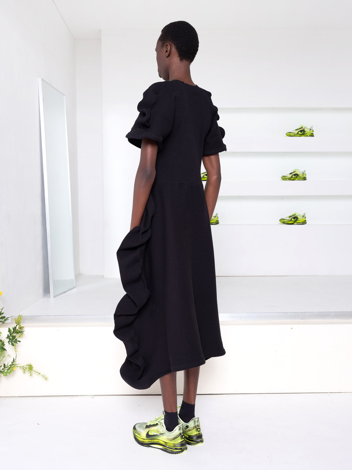 MELITTA BAUMEISTER BLACK RIB DRESS