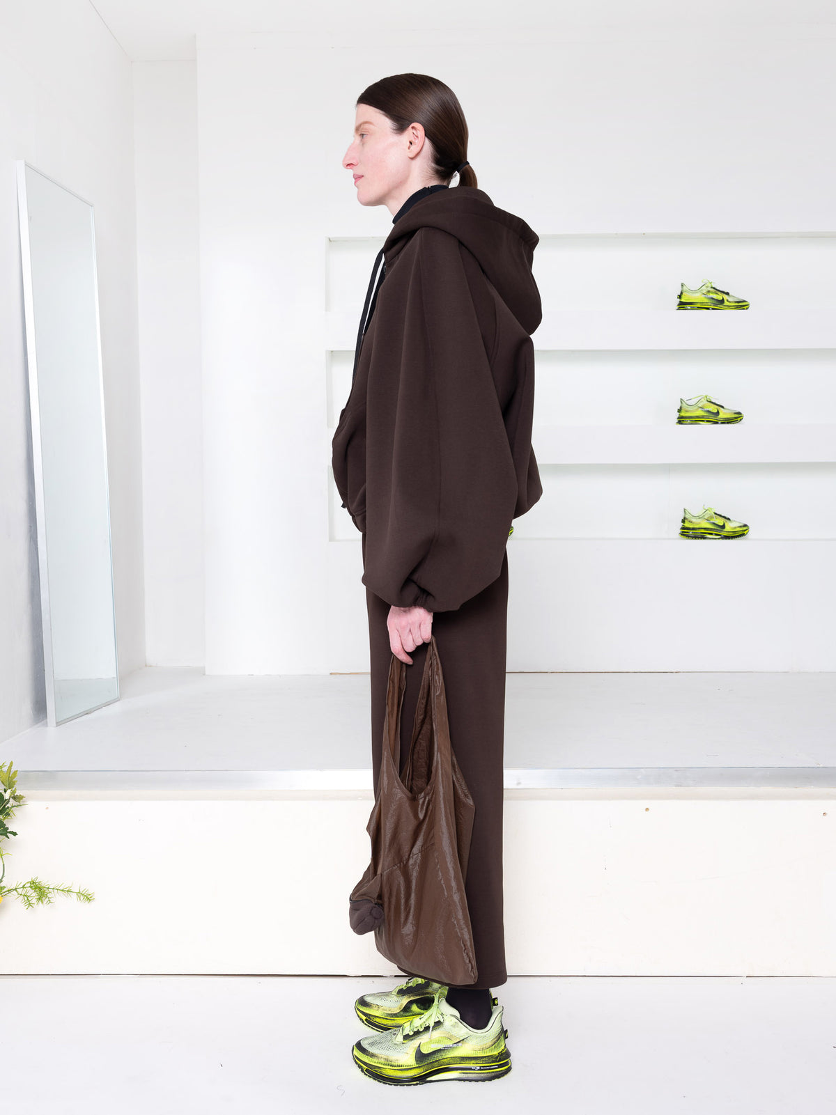 MELITTA BAUMEISTER BROWN ZIP UP HOODIE