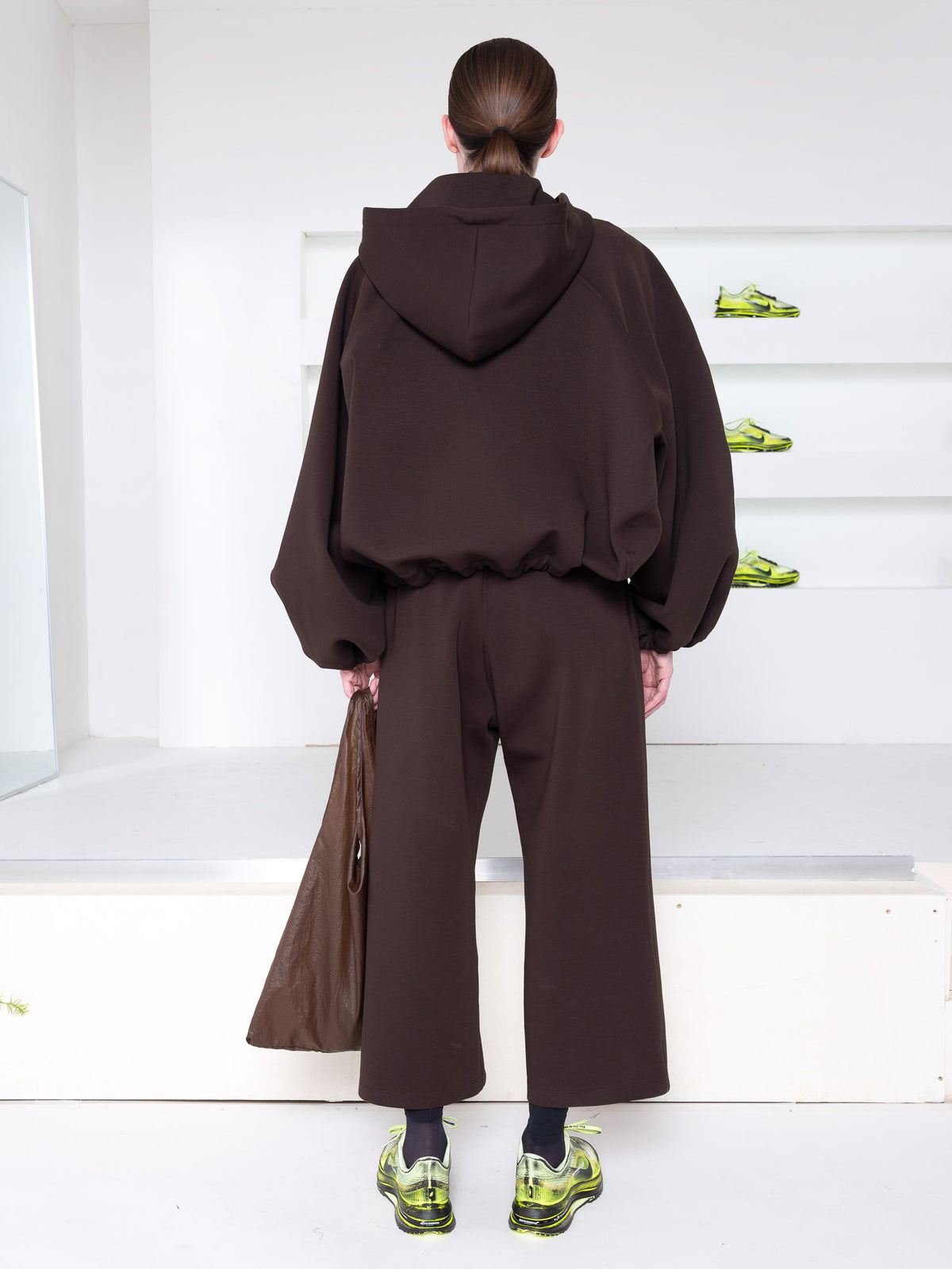 MELITTA BAUMEISTER BROWN ZIP UP HOODIE