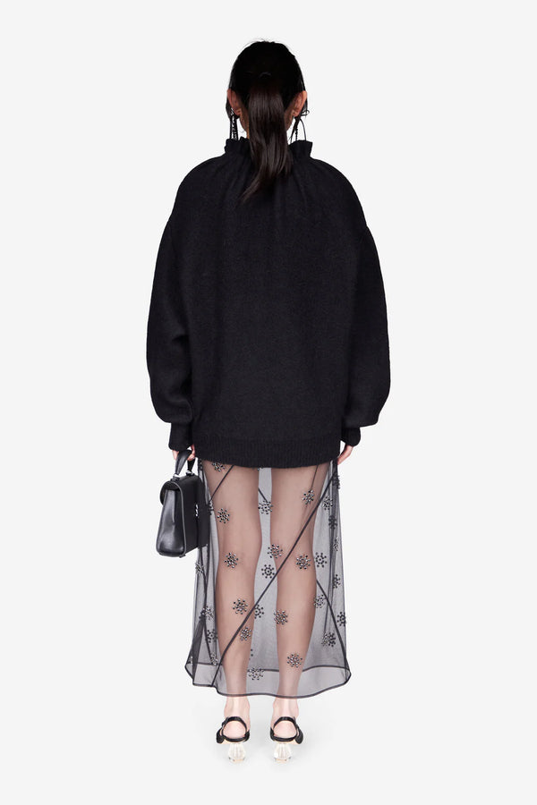 SIMONE ROCHA PLEATED NECK OVERSIZE JUMPER