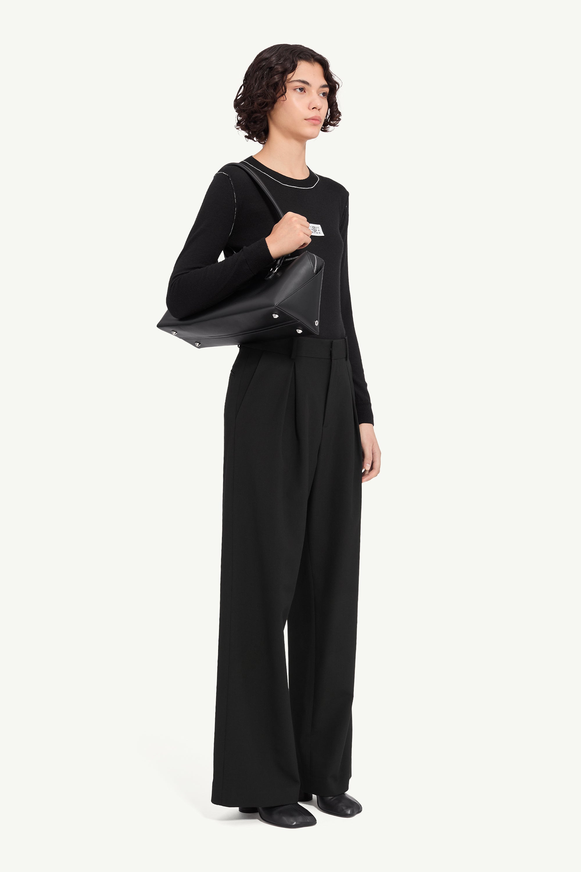 MM6 MAISON MARGIELA WIDE LEG TROUSERS