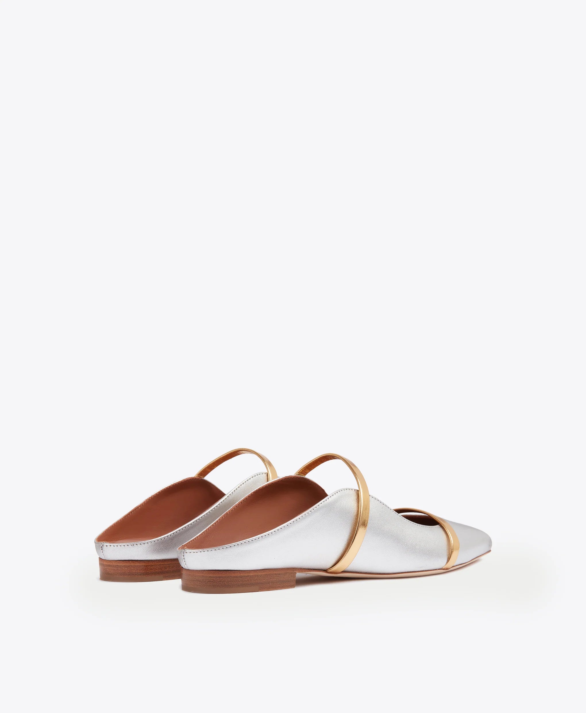MALONE SOULIERS MAUREEN FLAT SILVER/GOLD
