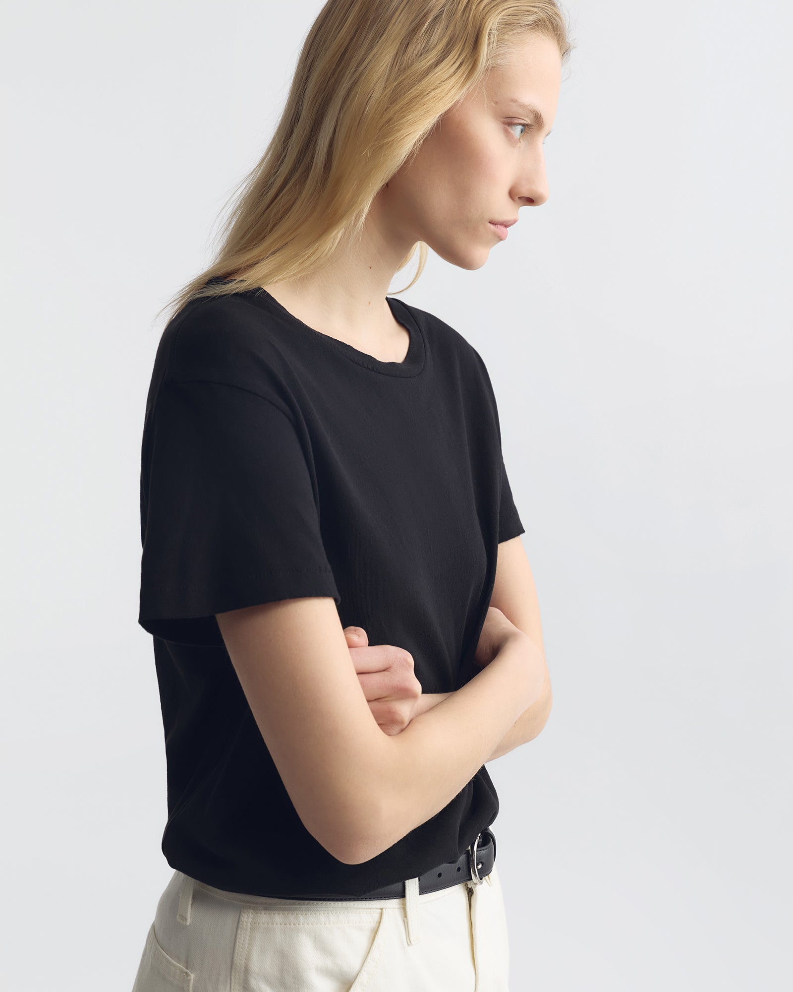 NILI LOTAN BRADY T-SHIRT BLACK