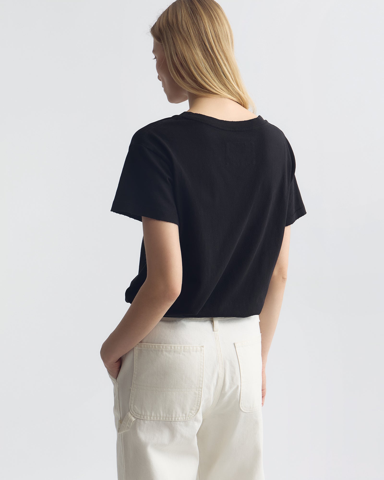 NILI LOTAN BRADY T-SHIRT BLACK