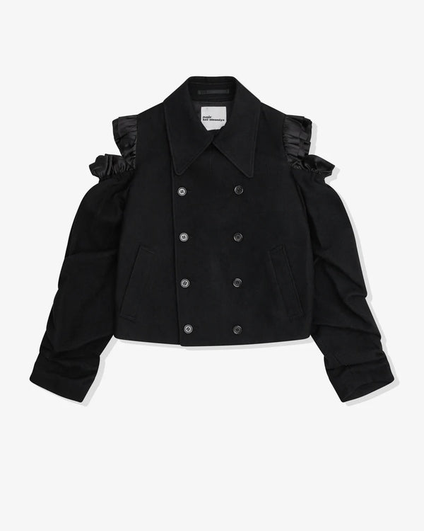 COMMES DES GARCON CROPPED WOOL JACKET