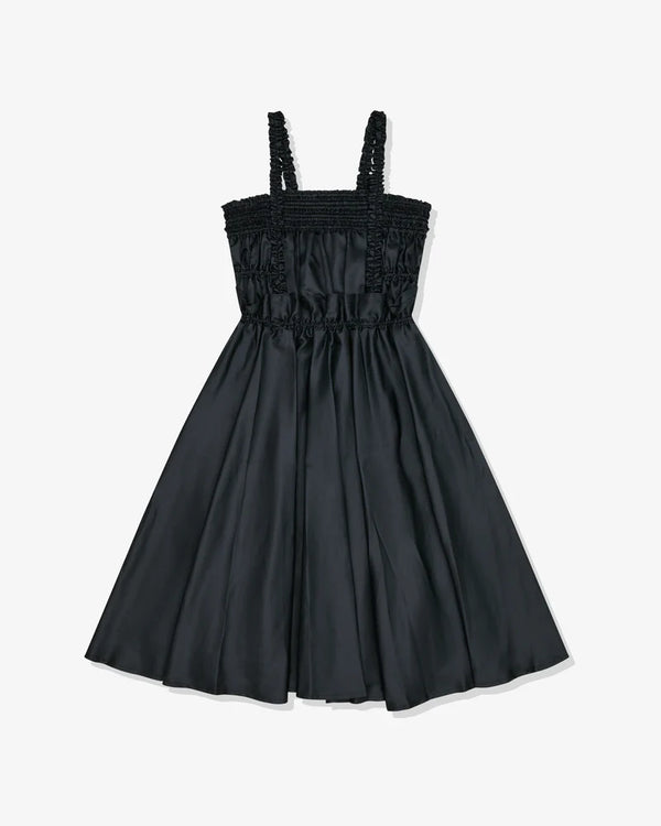 COMME DES GARCONS BLACK RUCHED DRESS