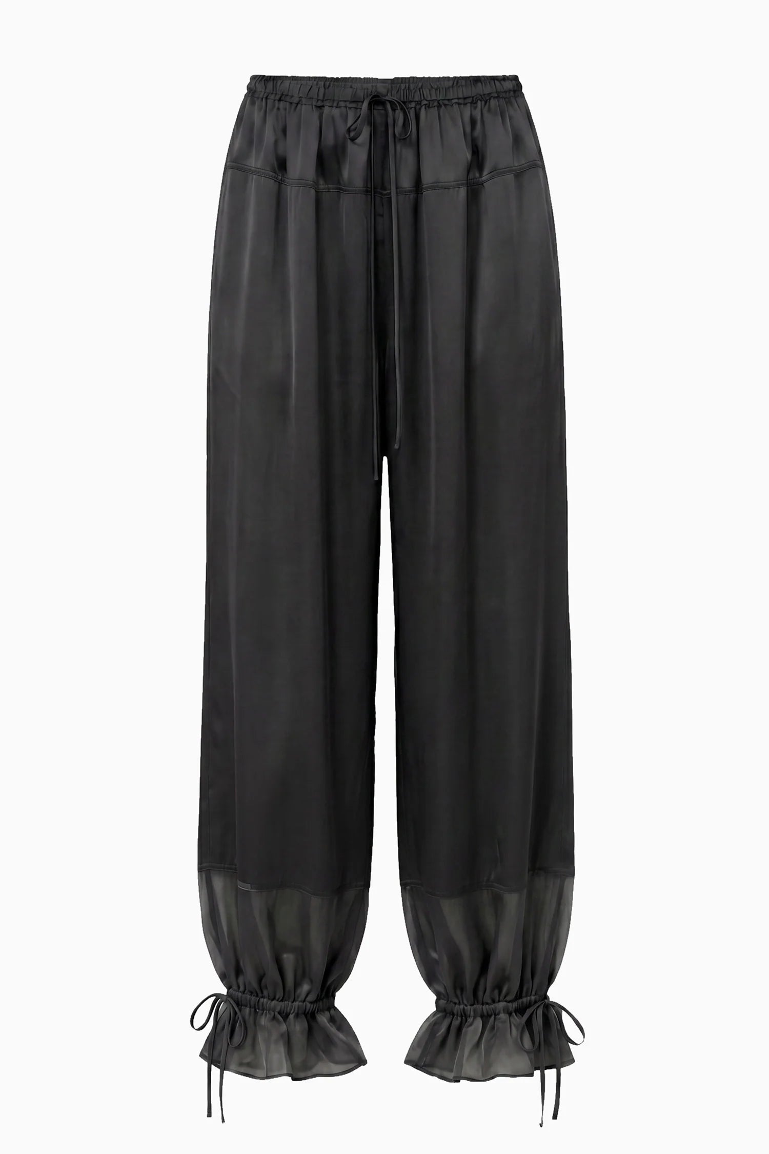ULLA JOHNSON CAMILE SILK CINCHED PANTS