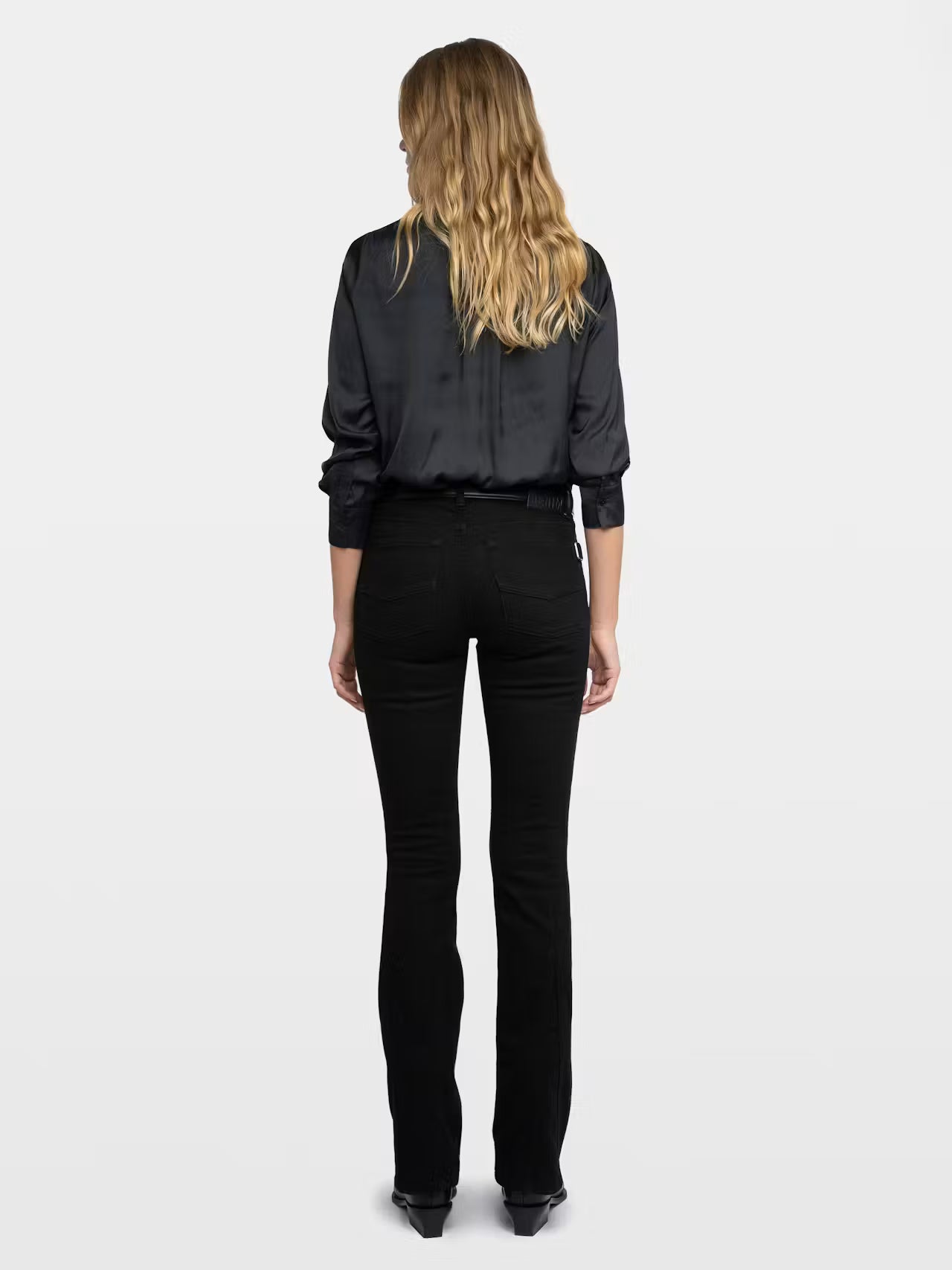 ZADIG & VOLTAIRE TINK SATIN SHIRT NOIR