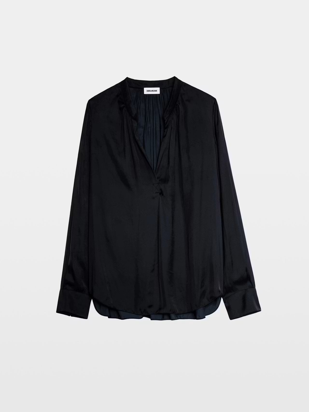 ZADIG & VOLTAIRE TINK SATIN SHIRT NOIR