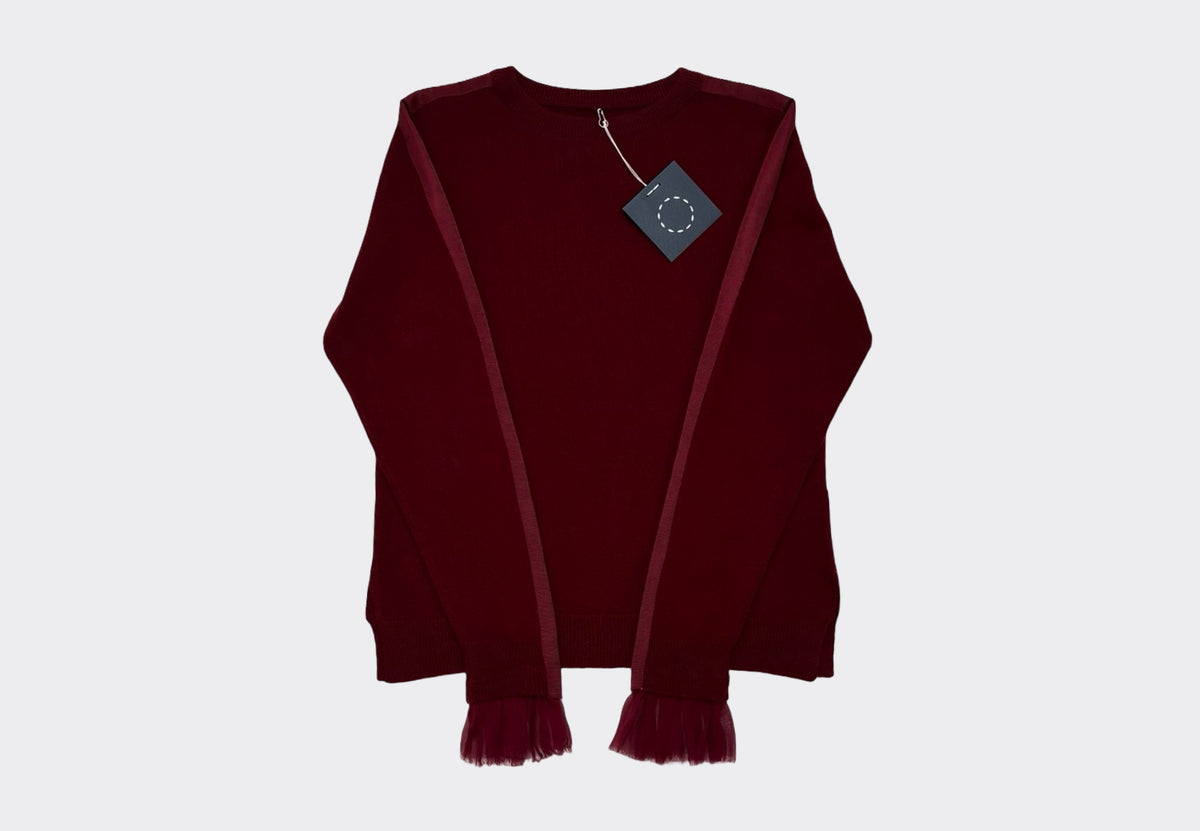 SPHERE ONE RUFFLECUFF SWEATER DRAMA/RUBY