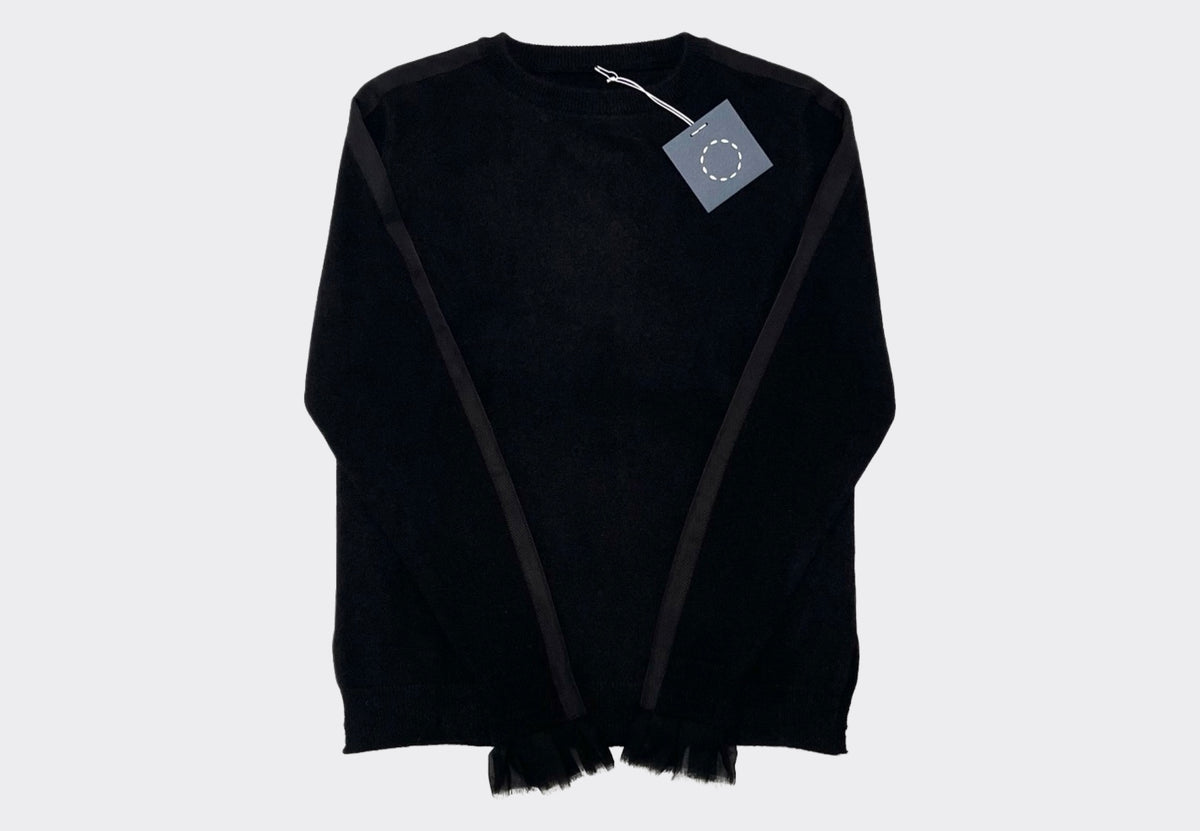 SPHERE ONE RUFFLECUFF SWEATER EMBASSY BLACK