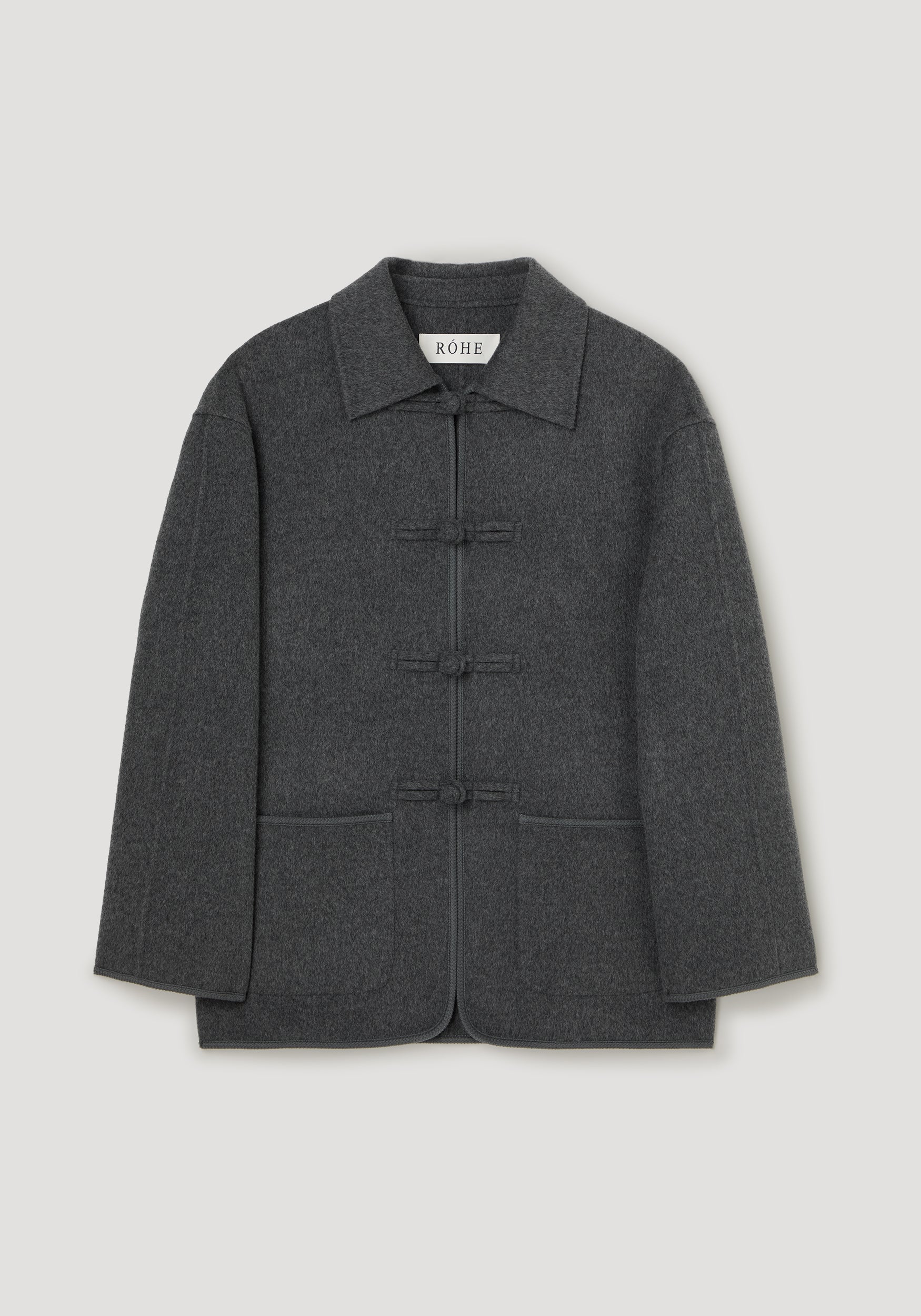RÓHE DOUBLE-FACED WOOL PANKOU CLOSURE COAT
