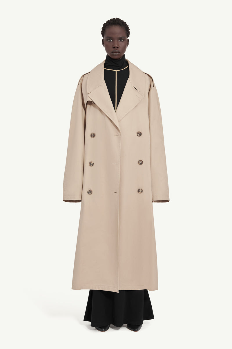 MM6 DOUBLE BREASTED TRENCH COAT