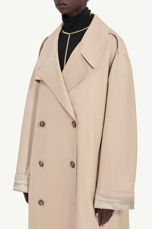 MM6 DOUBLE BREASTED TRENCH COAT