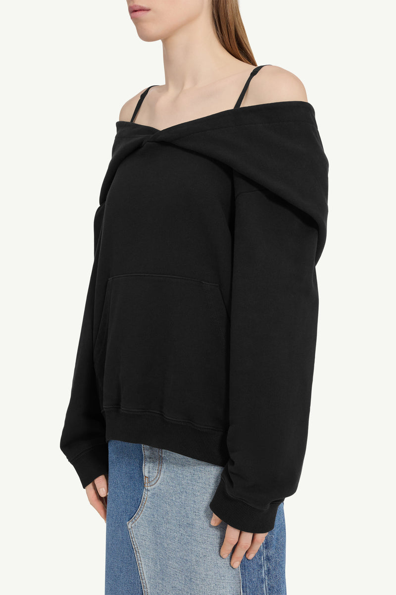 MM6 OFF THE SHOULDER SWEATSHIRT