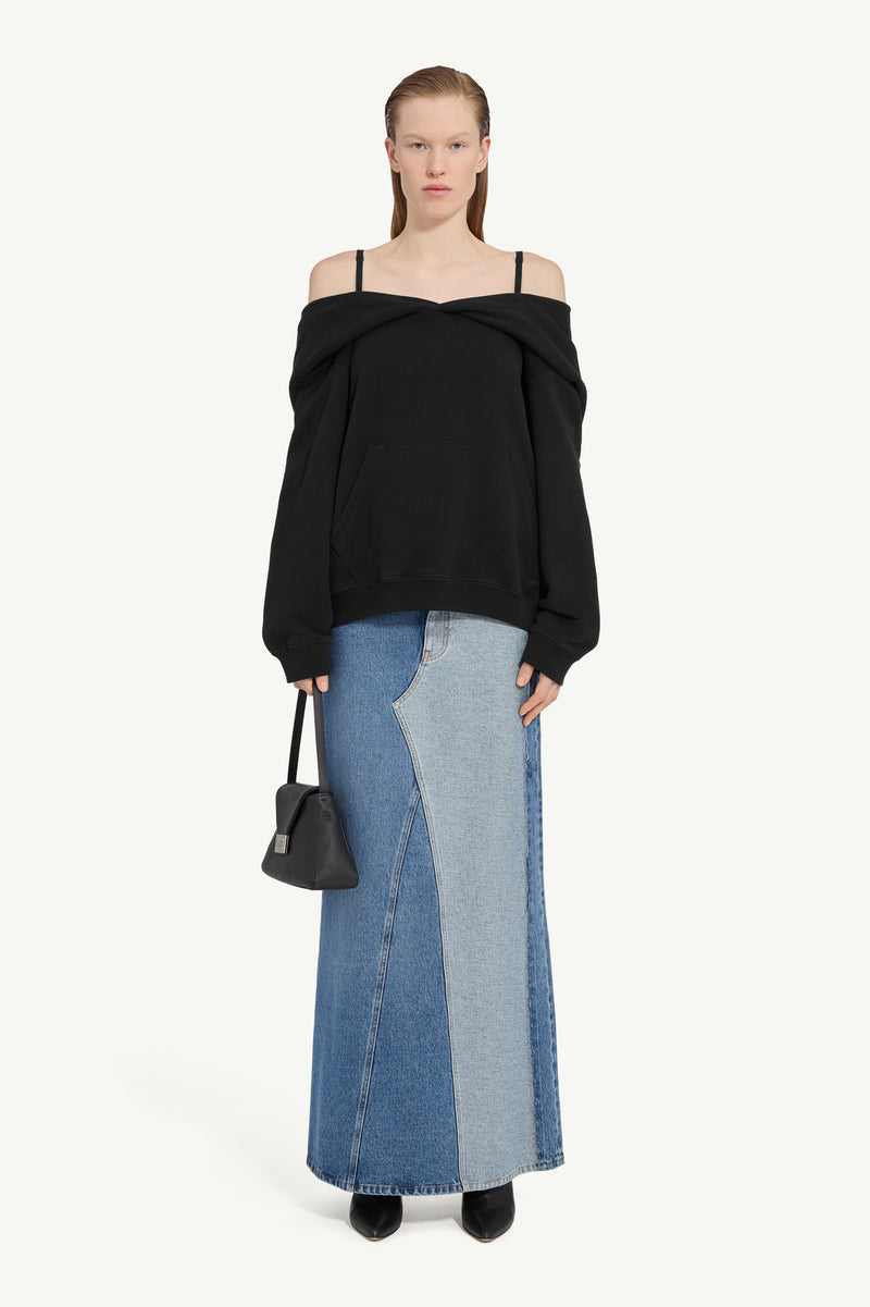 MM6 OFF THE SHOULDER SWEATSHIRT
