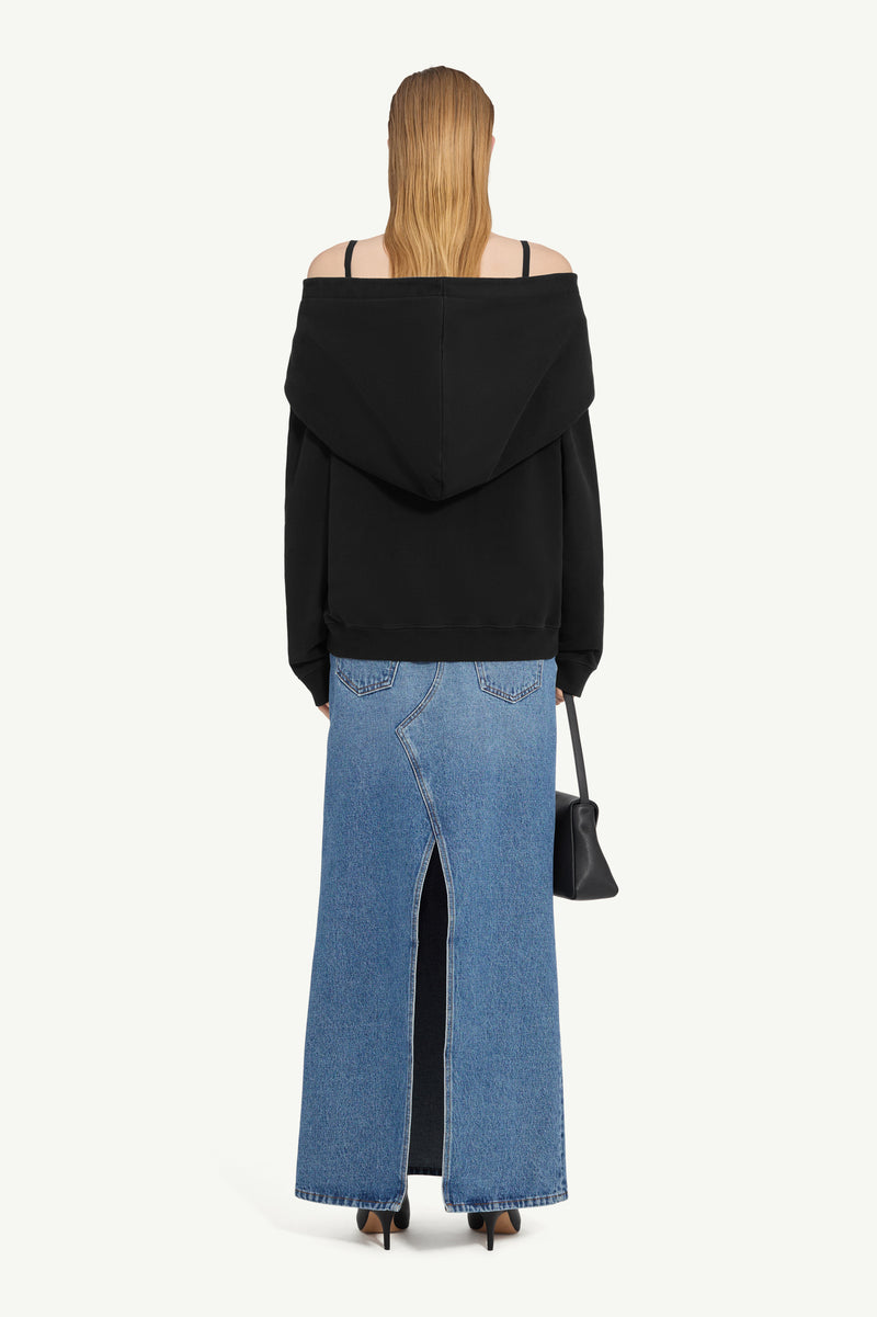 MM6 OFF THE SHOULDER SWEATSHIRT
