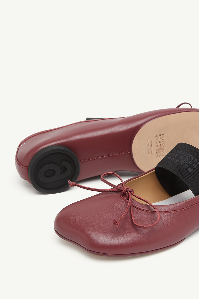 MM6 NUMERIC BALLERINA FLATS