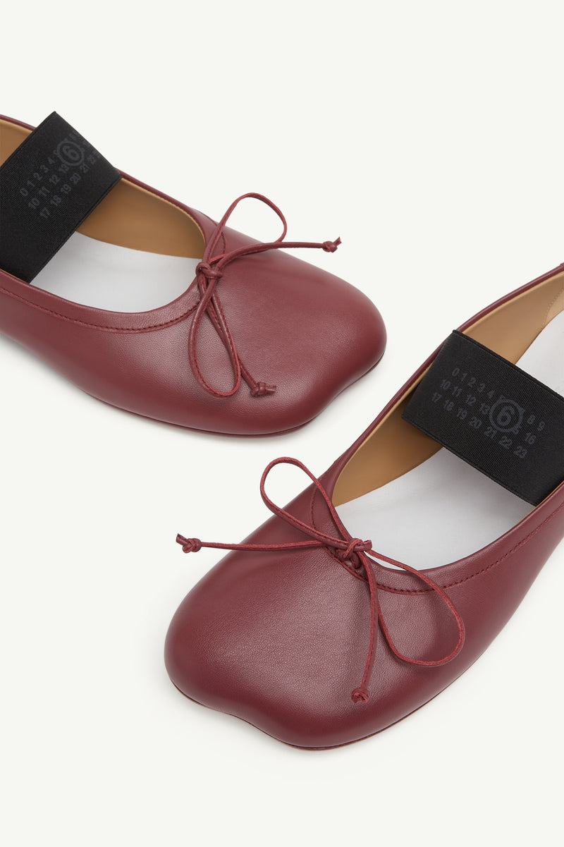 MM6 NUMERIC BALLERINA FLATS