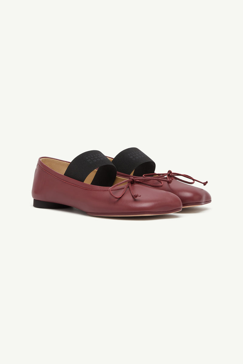 MM6 NUMERIC BALLERINA FLATS