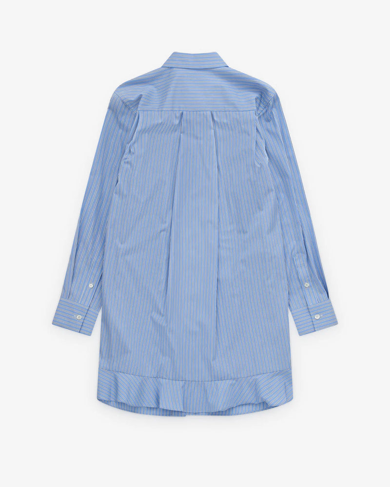 SACAI POPLIN STRIPE DRESS