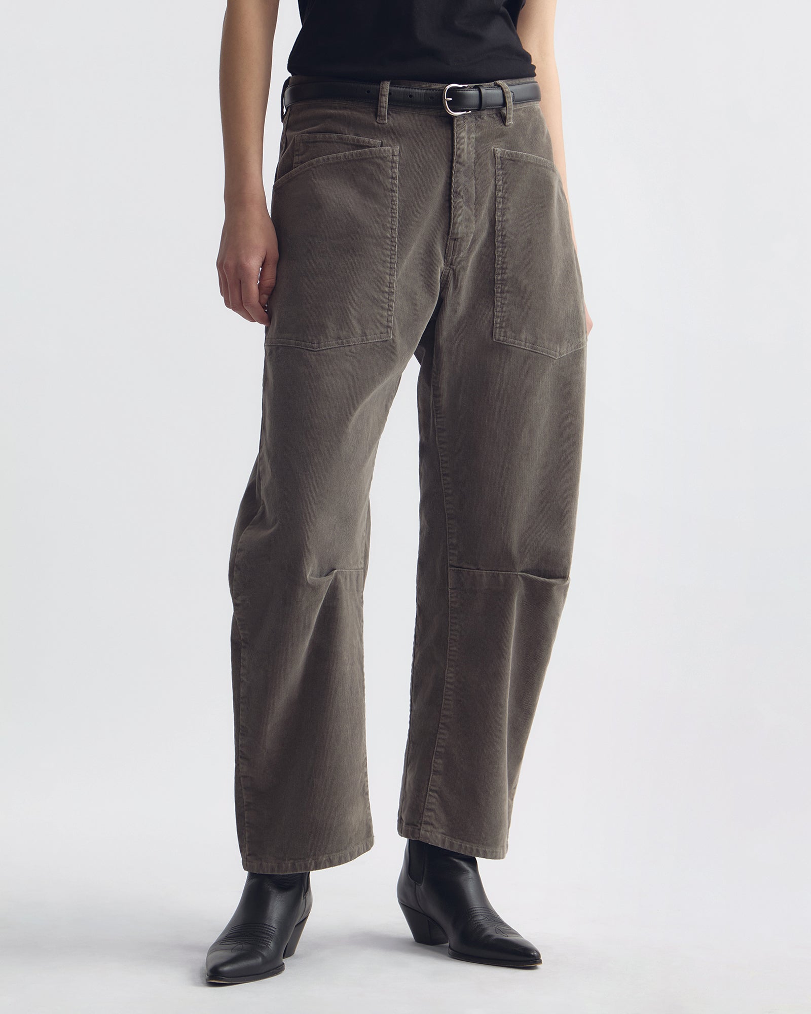 NILI LOTAN SHON CORDUROY SAGE GREY