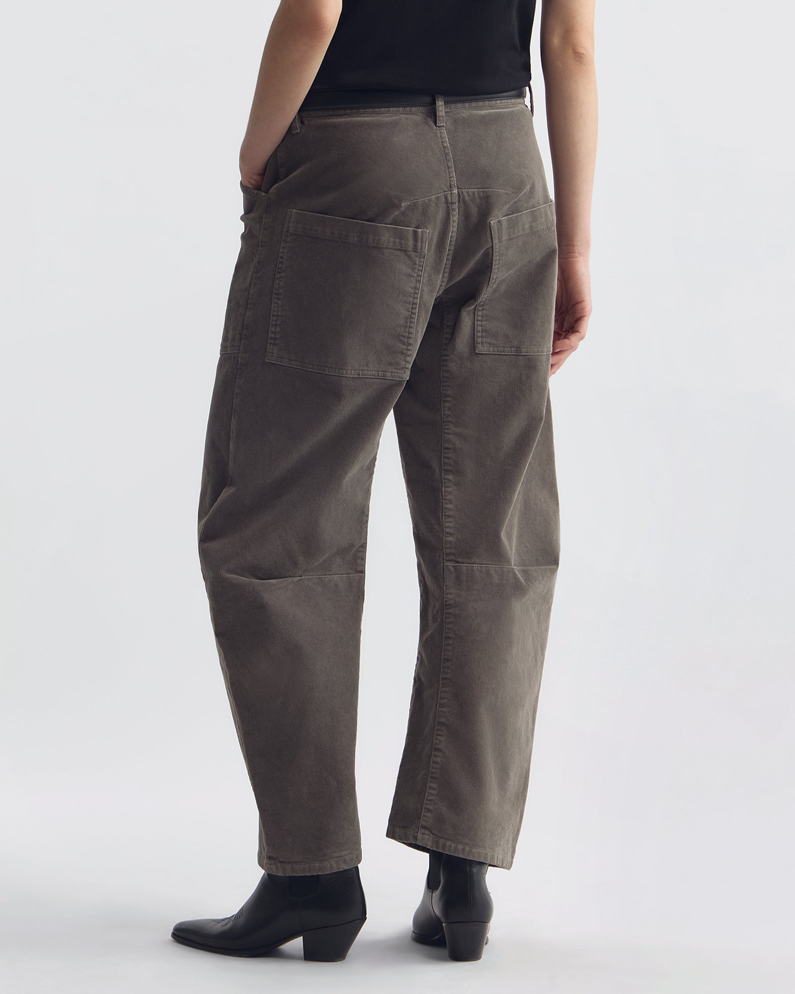 NILI LOTAN SHON CORDUROY SAGE GREY