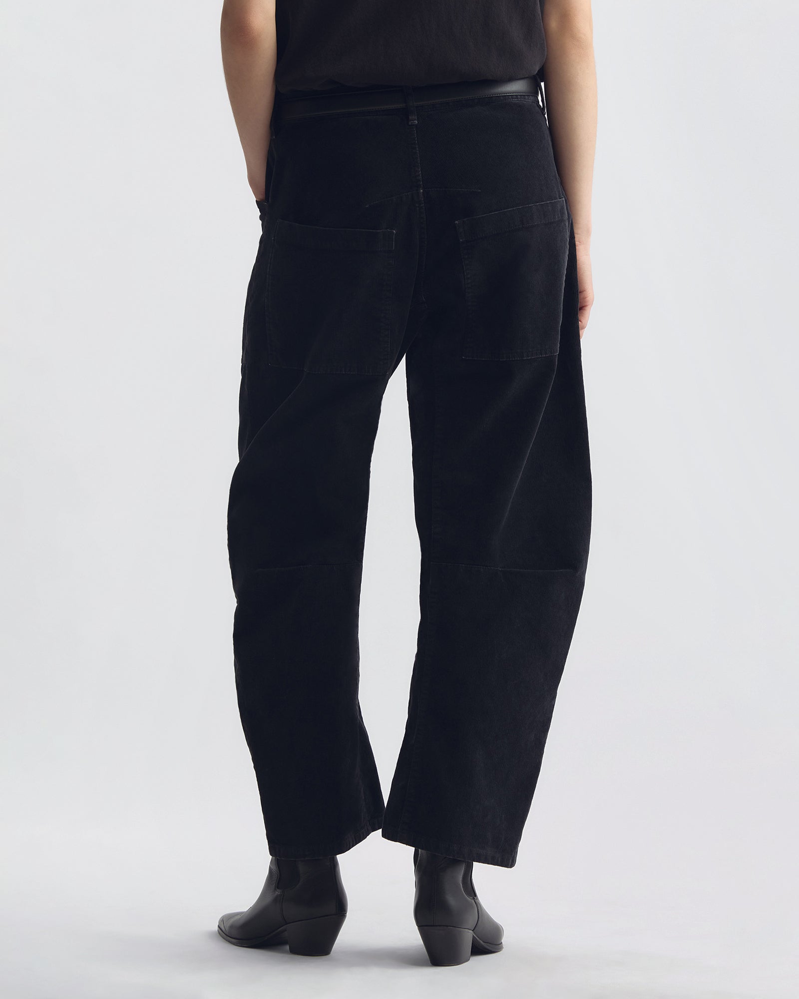 NILI LOTAN SHON CORDUROY DARK CHARCOAL