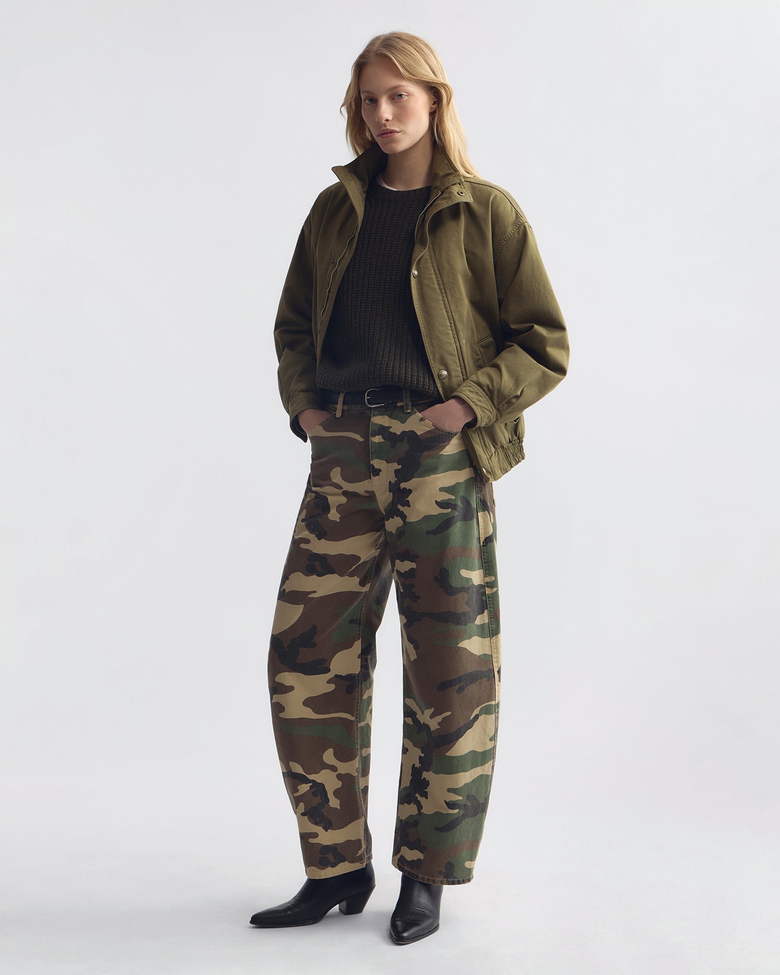 NILI LOTAN TRIBECA JEANS OVERDYED CAMO