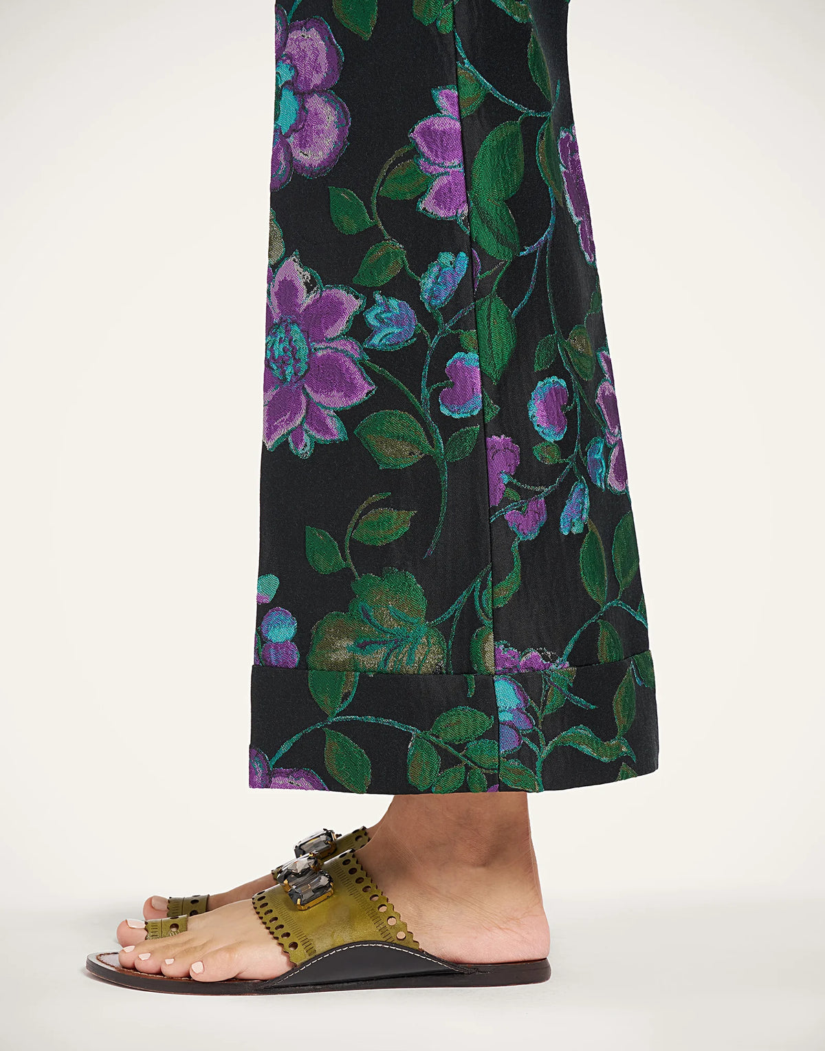 LA DOUBLEJ HENDIRX PANTS BOTANICAL PRINT