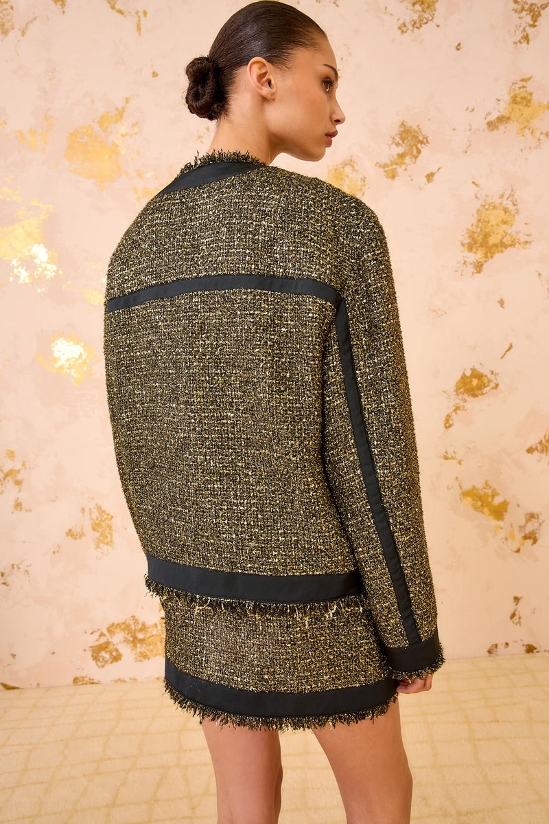 ULLA JOHNSON CARMELLA TWEED TAPESTRY JACKET