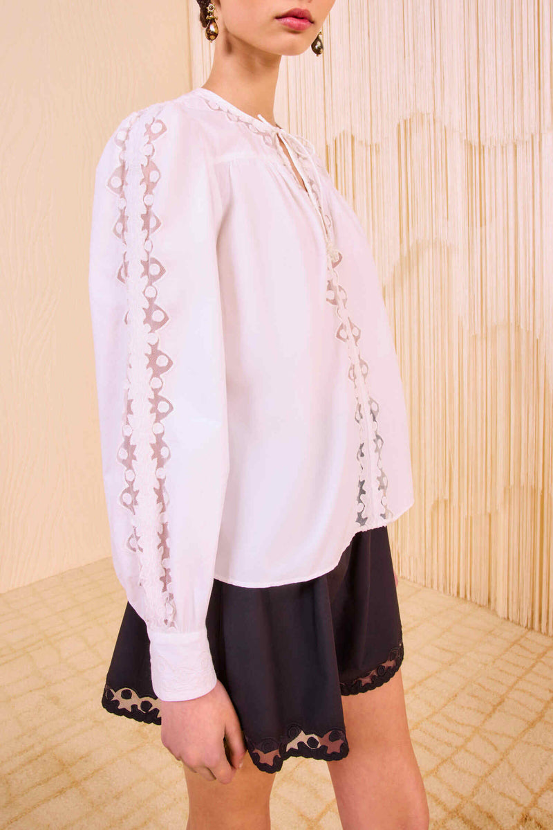 ULLA JOHNSON KADY BLOUSE PRISTINE