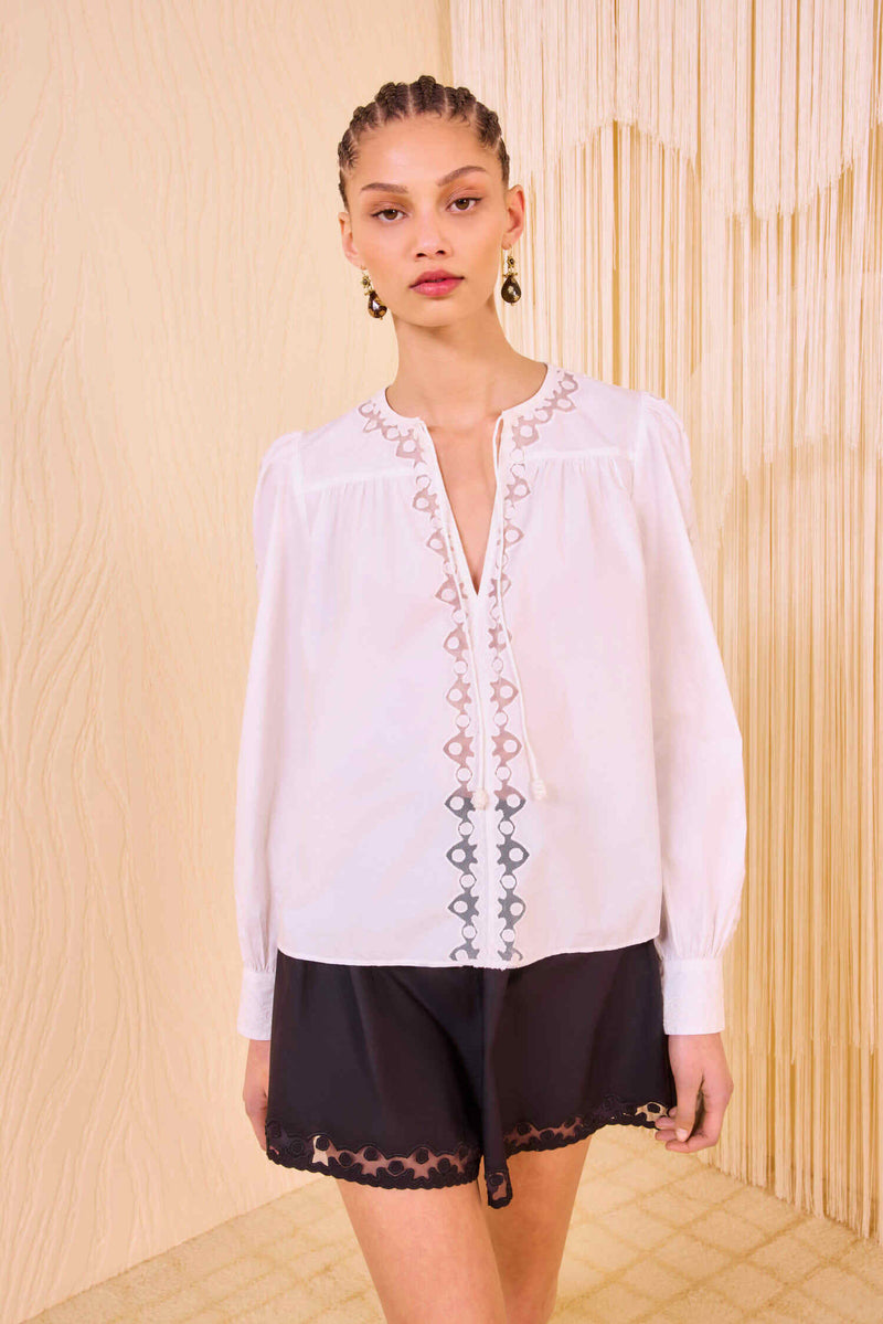 ULLA JOHNSON KADY BLOUSE PRISTINE