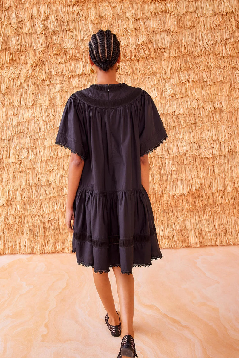 ULLA JOHNSON OUMI DRESS NOIR