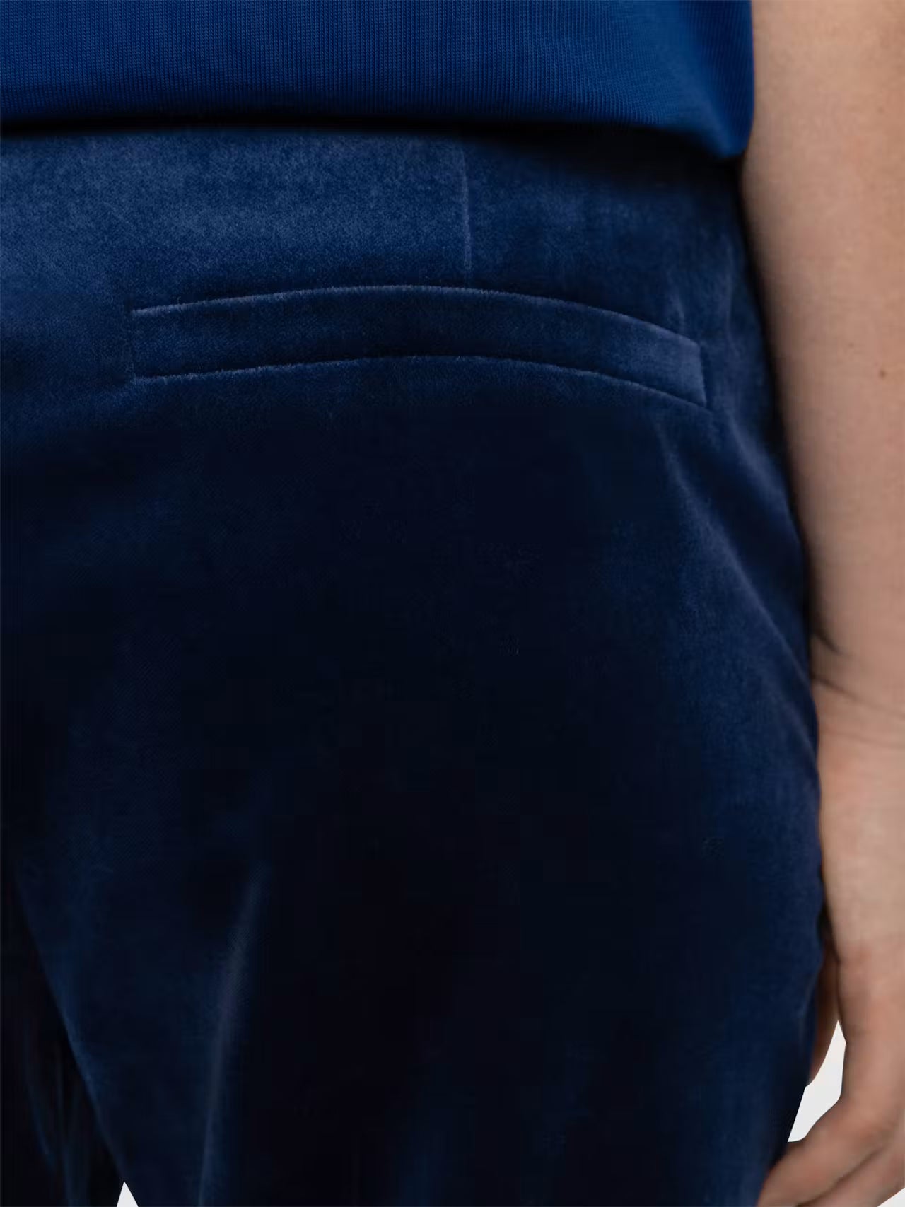 ZADIG & VOLTAIRE PREVY VELVET TROUSERS MARINE