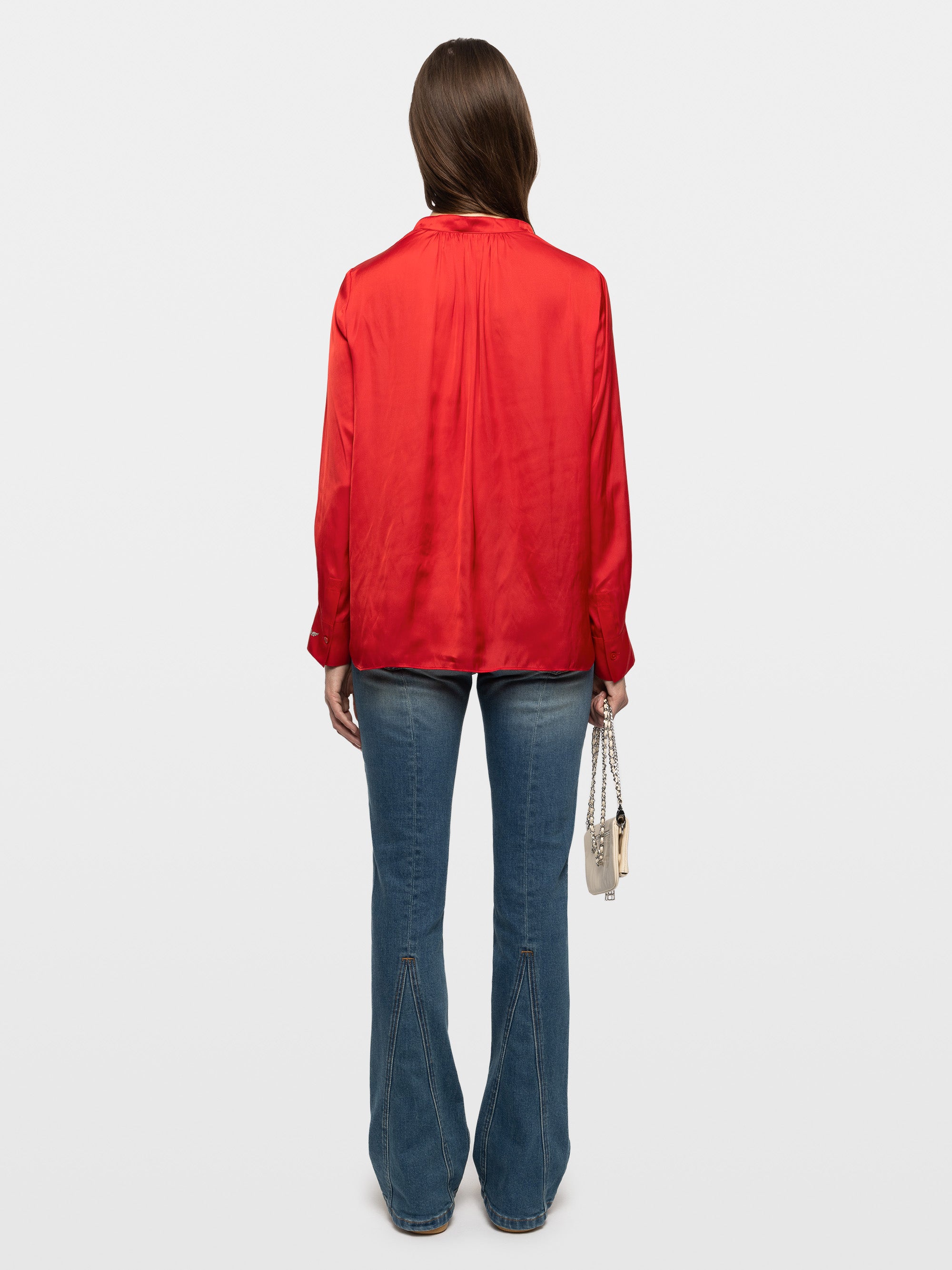 ZADIG & VOLTAIRE TINK SATIN SHIRT LOVE