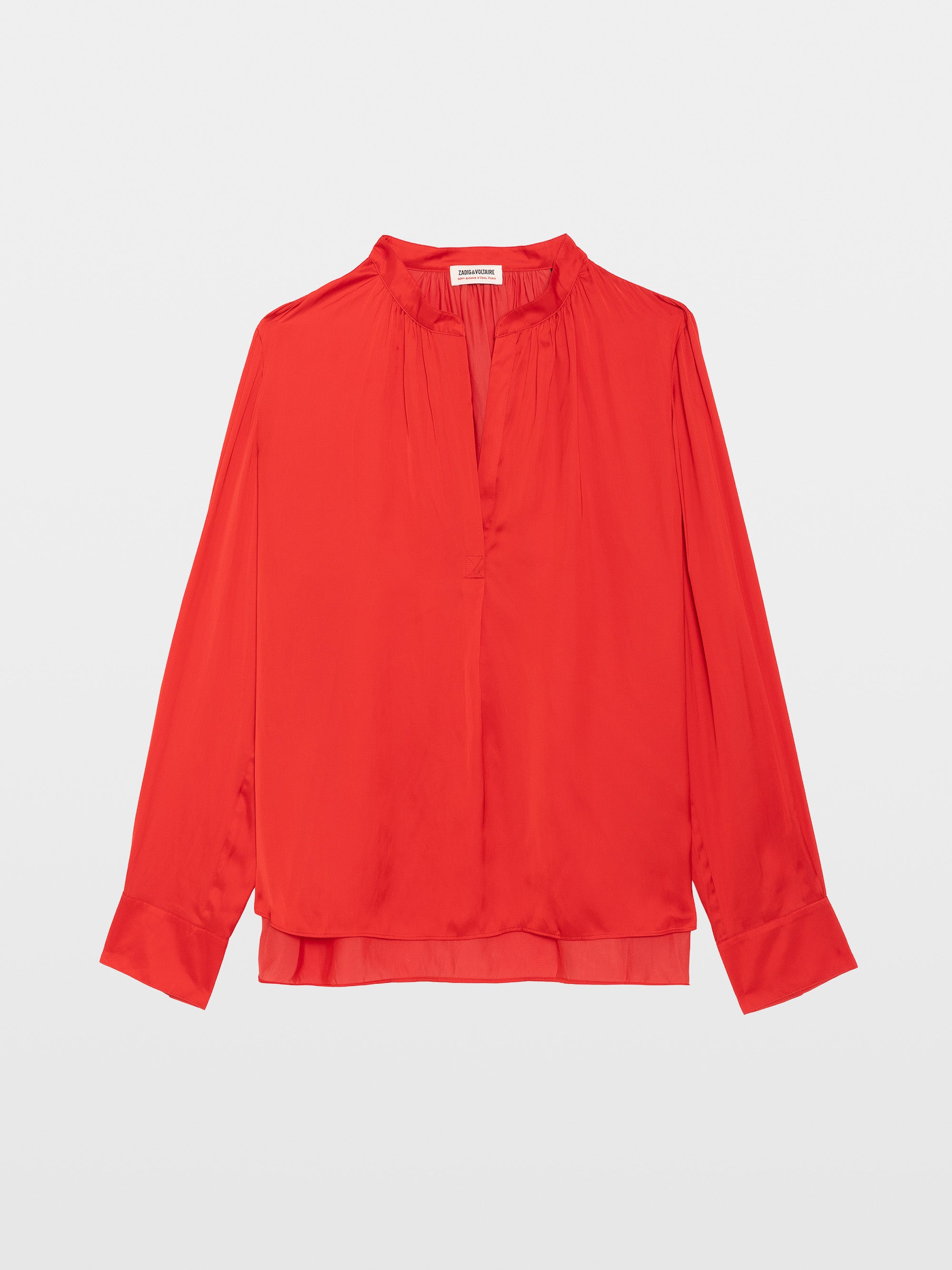 ZADIG & VOLTAIRE TINK SATIN SHIRT LOVE