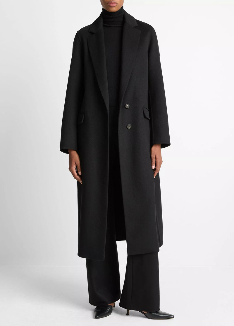 VINCE CLASSIC WOOL BLEND COAT