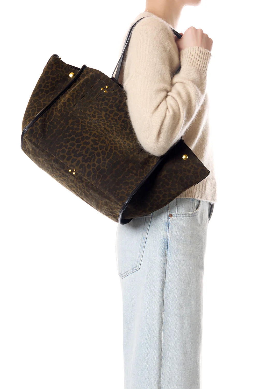 JEROME DREYFUSS LEON MEDIUM LEOPARD