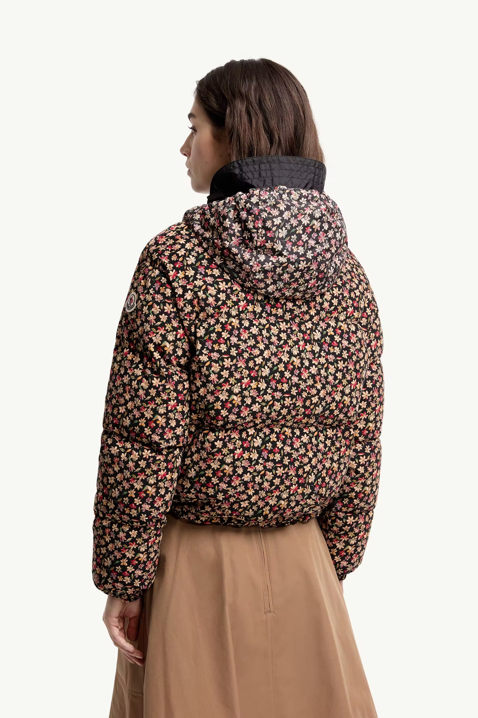MONCLER BECFIGUE FLORAL PRINT CORDUROY JACKET