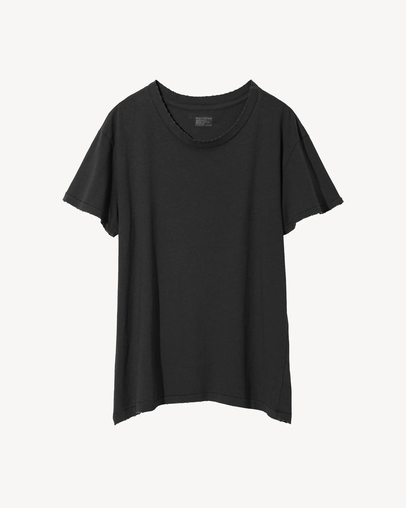 NILI LOTAN BRADY TEE IN WASHED BLACK