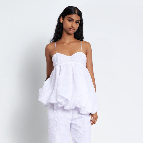 CECILIE BAHNSEN SHEA TOP IN WHITE